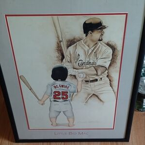 Cardinals Baseball Art Print Little Big Mac